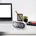 thumbnail image 4 of sruoe Alarm Clock, Clock Alarm Bedside, Clock Alarm Digital, Alarm Clocks for Bedrooms, Small Alarm Clock, Vibrating Alarm Clock, Projection Rectangular, Plastic, 4 of 5