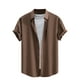 thumbnail image 2 of pstuiky camisetas de hombre, Blusa de manga corta con cuello redondo y empalme irregular para hombre ropa de hombre l, 2 of 4
