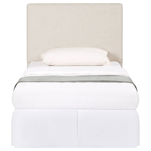 FurniFact Beige Upholstered Twin Headboard Stylish Bed Headboard for Dorm Room