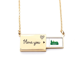 thumbnail image 1 of Praga Republica Checa Verde hito Sobre de carta de amor, collar y joyas colgantes, 1 of 3