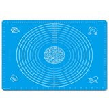 

24 by 16 inch Dough Mat for Kneading Rolling Dough Thicken Silicone Non-stick Non-slip Pastry Mat Board with Measurement Food Grade Baking Mat