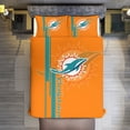 thumbnail image 6 of Miami Duvet Cover 3 Piece Bedding Set Football Comforter Cover Set Soft Duvet Cover with Pillowcase (no quilt) 79"x90", 6 of 6