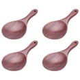 thumbnail image 2 of 6X Cuchara de Madera de Teca Cuchara de Arroz de Madera Maciza Natural de Arroz de Madera Cuchara, 2 of 6