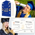 thumbnail image 5 of OuMuaMua Big Graduation Card 2026 Blue Gold Jumbo Guest Book Signature Congrats Grad Guestbook Gift for College High School Graduates Graduation Party Decorations Supplies, 5 of 7