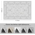 thumbnail image 2 of Boho Vintage Round Rug ft- Faux Wool Dreely Washable Area Rug Small Distressed Throw Rugs Floor Carpet for Door Mat Entryway Bedrooms Laundry (Round - ; Diameter Border ), 2 of 8