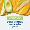 thumbnail image 3 of Gerber Stage 2 Baby Food, Organic Pear Mango Avocado, Baby Food Pouches, Puree 3.5 oz, 3 of 16