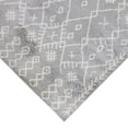 thumbnail image 4 of 7' x 9' Gray and Ivory Geometric Shag Area Rug, 4 of 5