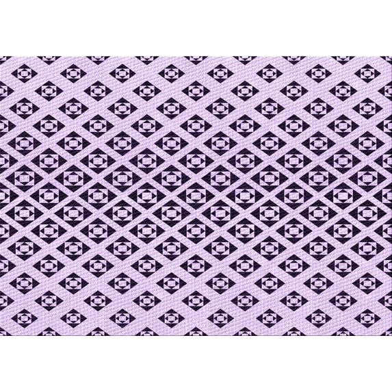 Ahgly Company Indoor Rectangle Patterned Rebecca Purple Area Rugs, 3' x 5'