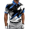 thumbnail image 2 of Fnnxeal Mens Polo Shirts Short Sleeve Graphic Summer Casual Collared Golf Polo Blue Shirts for Men Size 3XL, 2 of 5
