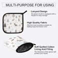 thumbnail image 3 of Yayeee Oven Mitts and Pot Holder Set of 2 Heat Resistant Kitchen Gloves Baking Hot Pad, Christmas Forest, 3 of 5