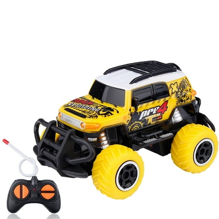 RC Cars Toys for Kids Boys, 1/43 Scale Remote Control Car RC Trucks, Toddler Toys Birthday Gift for 3-12 Year Old Boys Girls - Yellow