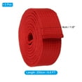thumbnail image 2 of Uxcell 6.6FT Taekwondo Colored Ranking Belts for Competition Training, Red 3 Pack, 2 of 6