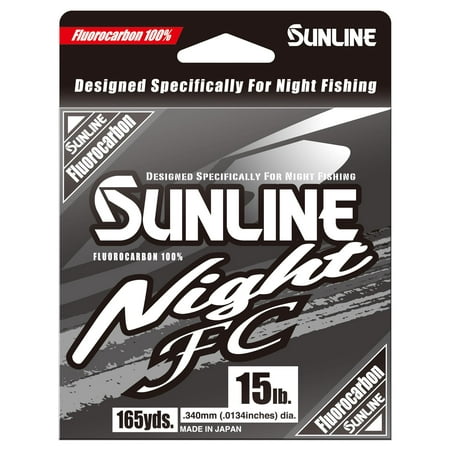 UPC: 0881879085691 | Sunline 63043052 Night Fluorocarbon Clear Blue 15 Lb 165 Yd Fishing Line