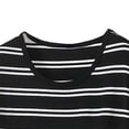 thumbnail image 5 of Women 2 Piece Outfits Plus Size Fashion Striped Short Sleeve Casual Tops and Wide Leg Pants Matching Lounge Sets, 5 of 5
