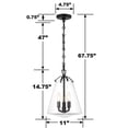 thumbnail image 5 of Crystorama Lighting - Voss - 3 Light Mini Pendant-14.75 Inches Tall and 11, 5 of 6
