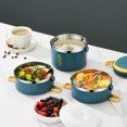 thumbnail image 3 of Multi-layer Lunch Box for Office Worker Big Capacity Food Grade Stainless Steel Bento Box Food Container School Picnic 3 Blue, 3 of 6