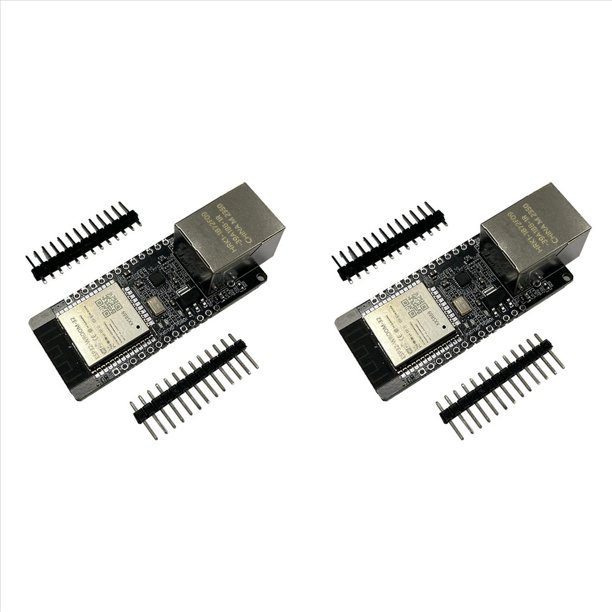 2X Módulo Inalámbrico WT32-ETH01 ESP32 Módulo de Puerta de Enlace Combinado Bluetooth + WiFi con Puerto Serie para Redes