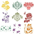 thumbnail image 5 of Patrón De Flores Clásico De La Pintura De Pared De La Plantilla Del Modelo Del Arte Decoración Del Hogar # 1 Sunnimix  Modelos de la pared de la plantilla, 5 of 5