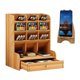 thumbnail image 1 of Organizador de escritorio shamjiam de Madera de cerezo para oficina, 1 of 8