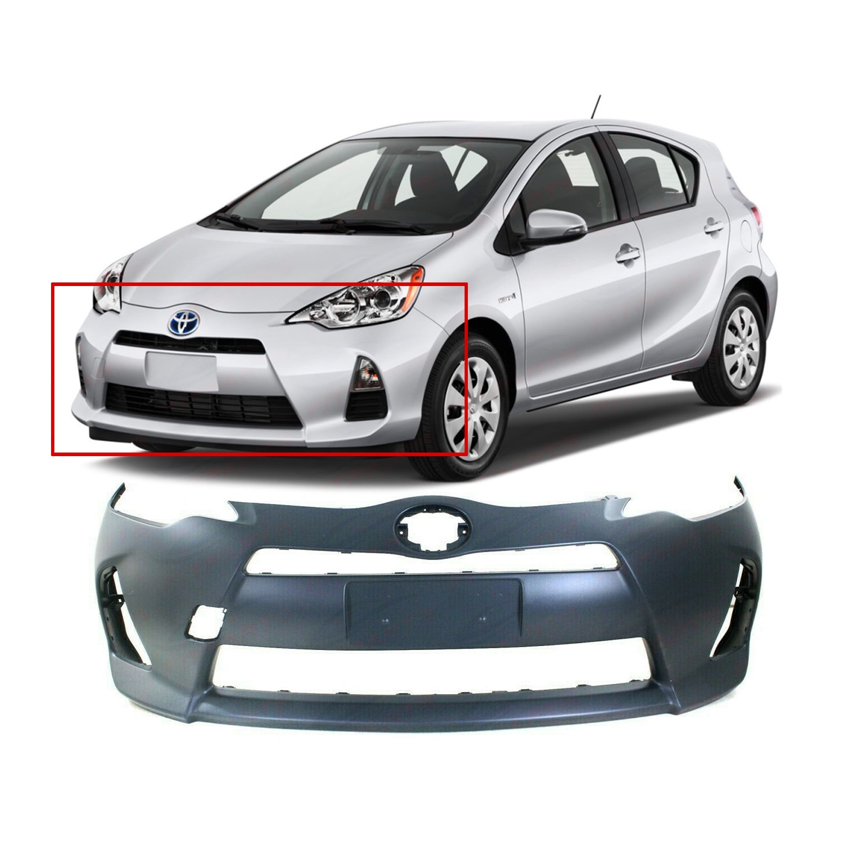 Front Bumper Cover Grille For 2012-2014 Toyota Prius 