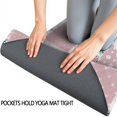 thumbnail image 3 of Pioneer Flower Floral Print Pattern Hot Yoga Mat Towel Non Slip for Hot Yoga - Quick-Drying Yoga Mat Cover with 4 Corner Pockets with Travel Bag - Hot Yoga Towel Non Slip 70"x26", 3 of 6
