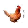 Printed Hen Plush Toy, Realistic Chicken Stuffed Doll With Detailed ...