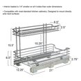 Glidez Multipurpose ChromePlated Steel PullOut/SlideOut Storage