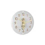 Hermle 30907000791 Ava Mechanical Glass Wall Clock - Brass