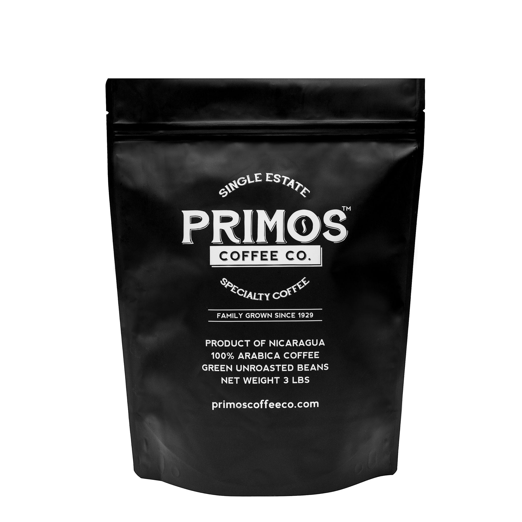 3 lb, Primos Unroasted Green Coffee Beans, Direct from Our Farm