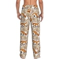 thumbnail image 7 of Salouo Autumn Fox with Brown Plants Print Pajama Pants for Men, Lounge Pants Elastic Waistband Casual Men's sleepwear Loungewear Sleep Pajama Pant -X-Large, 7 of 7