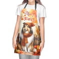 thumbnail image 2 of Happy Thanksgiving Collie Give Thanks Fall Beanie Scarf Welcome Apron Collie Dog Lover Gifts Idea for Cooking Grilling Baking Painting Gardening - 00020, 2 of 5
