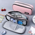 thumbnail image 4 of Estuche para bolígrafos, organizador de bolsas de cosméticos para oficina de escuela media/secundaria Gris Sunnimix Estuche para lápices, 4 of 8