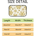 thumbnail image 7 of GZHJMY Bathroom Rugs Mats Non-Slip, Soft Microfiber Absorbent Bath Mats for Shower Bathtubs, Christmas Gold Snowflakes Indoor Entrance Door Mats Bedroom Laundry 36”x24” Carpet Runner, 7 of 7
