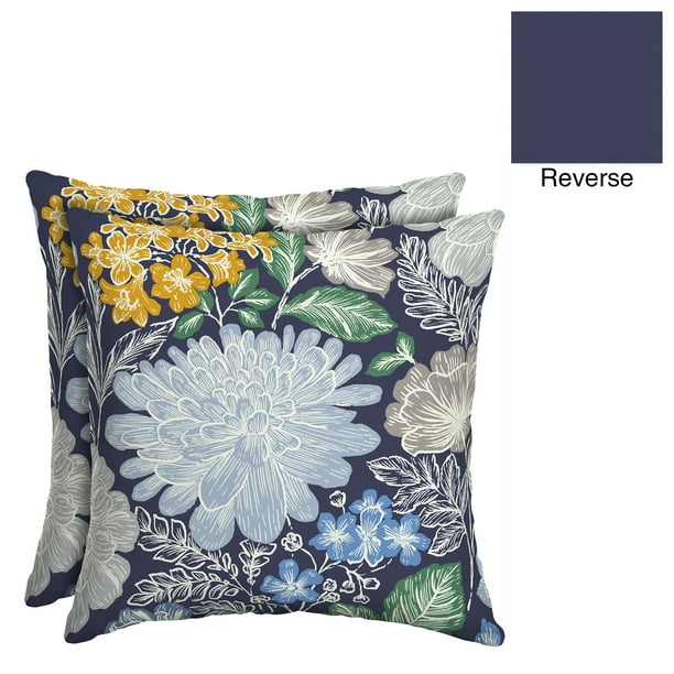 Better Homes and Gardens Sketched Floral Outdoor Toss Pillow Set of 2