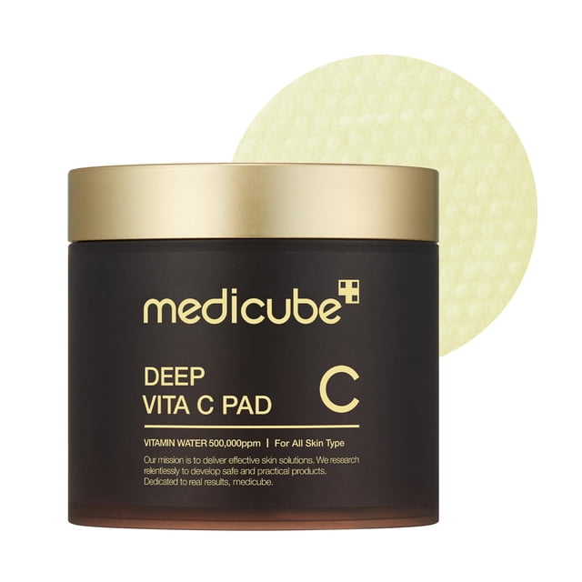 Almohadilla limpiadora Medicube Deep Vita C para manchas oscuras, 70 hojas