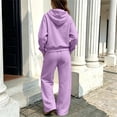 thumbnail image 5 of Cethrio Girls Outfit Sets Long Sleeve, 2 Piece Casual Fleece-Lined Girls' Clothing Sets Purple Size 9-10 T, 5 of 8