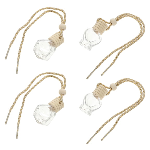 10Pcs Car Hanging Perfume Bottle Essential Oil Diffuser for Car Interior Decoration