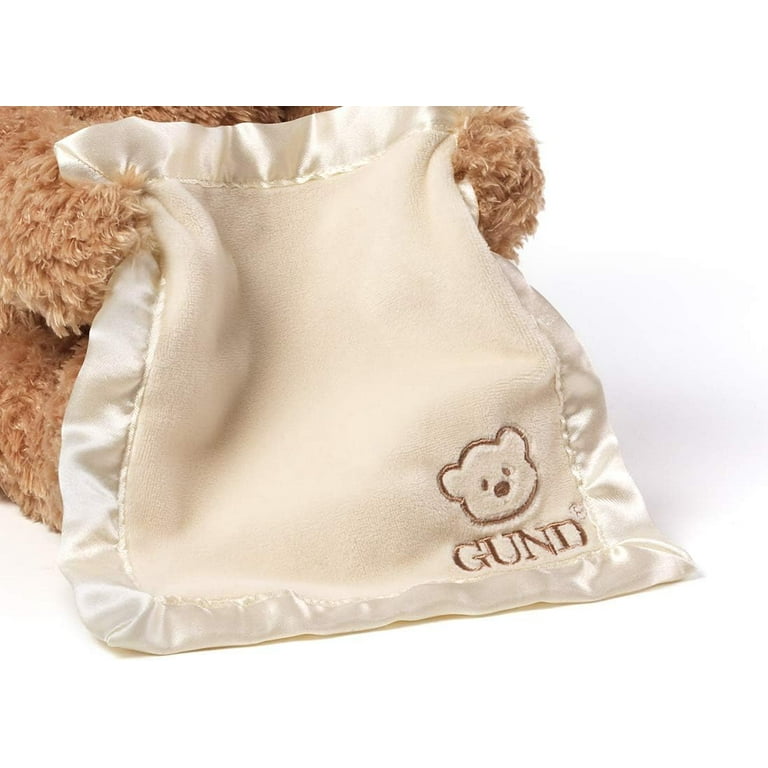 Baby Gund Peek A Boo Bear 320193 Brown Talking Teddy Blanket Plush Soft  Animal