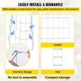 thumbnail image 6 of Tomato Cages, 11.8\" x 11.8\" x 46.1\", 5 Packs Square Plant Support Cages, Silver PVC-Coated Steel Tomato Towers for Climbing Vegetables, Plants, Flowers, Fruits, 6 of 9