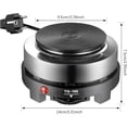 thumbnail image 2 of Mini Portable Electric Hot Plate 220V 500W - Hot Plate for Tea, Coffee, and Cooking, 2 of 5
