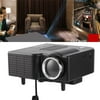 Movie Projector, Support 1080P Portable Mini Projector Ideal for Home Theater Cinema Video Entertainment Games Party, black