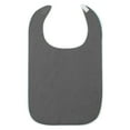 thumbnail image 2 of YAZHPA 2 Pack Washable Adult Bibs for Men Women Reusable Terry Cloth Bibs For Adults Towel Bib For Senior Citizens Gray, 2 of 3