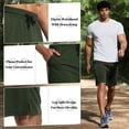 thumbnail image 4 of Cadmus Men's 9" Linerless Workout Shorts - Casual Loose Comfy Drawstring for Running Sports Athletic Gym with Pockets, 4 of 9