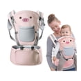 thumbnail image 1 of Canguro Cangurera Para Bebé 5 Posiciones Ergonómica Ecobaby Original Pink 100%Algodón, 1 of 4