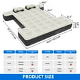 thumbnail image 2 of Dextrus Truck Bed Air Mattress for 5.5-5.8 ft Full-Size Truck Beds, Outdoor Inflatable Car Mattress Bed, Black&Gray, 2 of 8
