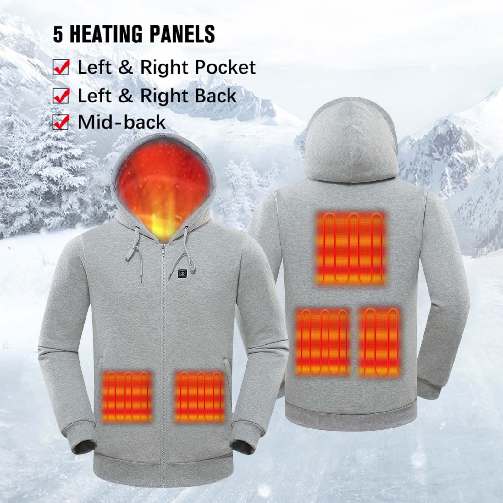 Heated Vest for Men and Women, Upgraded Electric Heating Vest