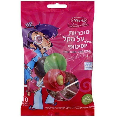 Carmit Lollipop Toffee Candy, 5.3 oz (Pack of 24)