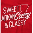 thumbnail image 2 of Arkansas Sassy Cute Local Arkie Girl Womens Plus Size Graphic Zipper Hoodie Brisco Brands 4X, 2 of 5