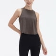 thumbnail image 6 of Daiosportswear Workout Tank Tops Open Back Yoga Exercise Shirts Tie Back Athletic Clothes for Women,Cover-Up for Women Gray L(L), 6 of 9