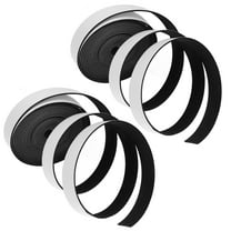 HOMEMAXS 2 Rolls Self-adhesive Soundproofing Tape for Sealing Black Plastic Weather Stripping Door Seal Strip